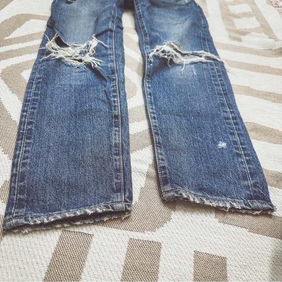 MOUSSY Vintage straight leg distressed medium wash 26 - Picture 2 of 5